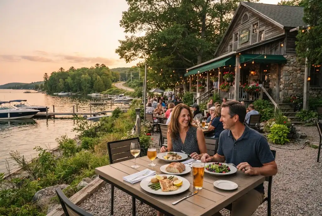 Onekama Michigan restaurant dining near Portage Lake