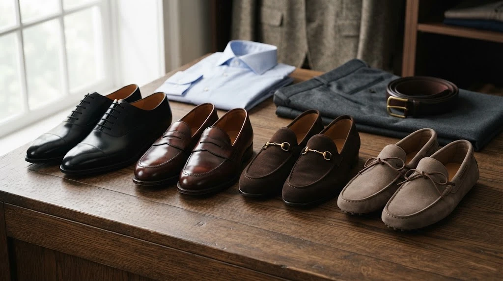 Peter Huber shoes including men's Oxfords and loafers