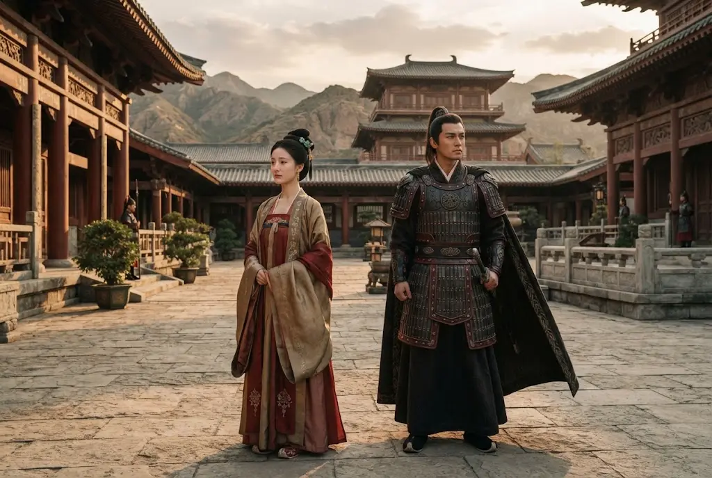 Xiao Qiao and Wei Shao inspired by the Prisoner of Beauty historical romance story