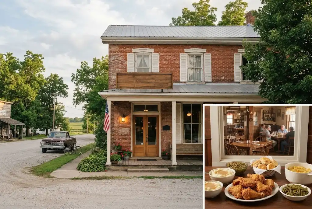 Wittmond's Restaurant in Brussels Illinois with historic small-town character
